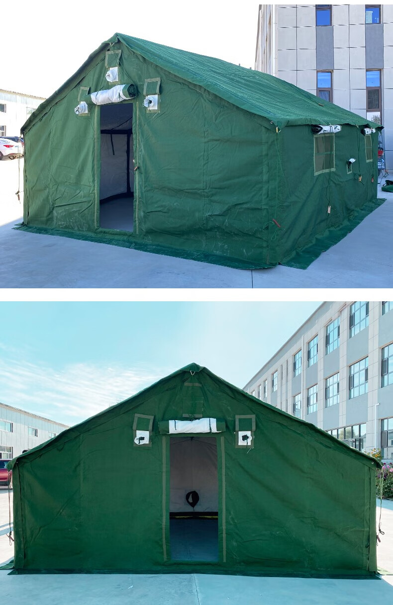 帐篷野营拉练96指挥帐篷98-10户外应急棉帐篷思瑞奇 72餐厅帐篷10*7.