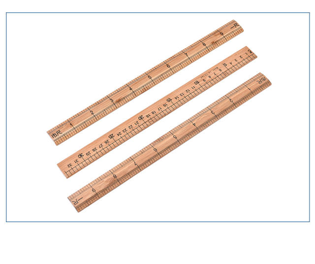 量衣尺量布匹直尺子市尺子包邮 1尺竹尺双面刻度【精品】 1把【图片