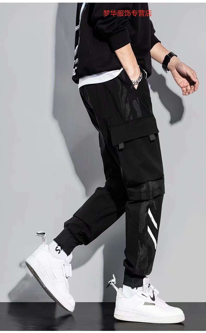 719款黑色 2xl品牌: 潮至(chaozhi) 商品名称:潮至  春夏季工装裤男士