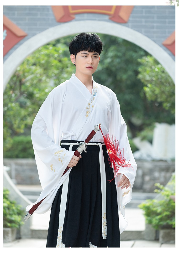 展缘原创凤栖晋制汉服男古风男士仙气飘逸交领古装侠客书生中国风学生