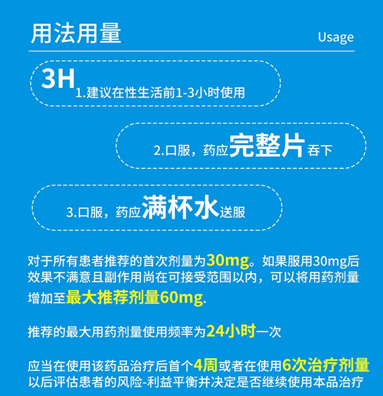 艾时达盐酸达泊西汀片30mg6片盒6盒3片倍耐力延时喷剂杜杜套套3只枸杞