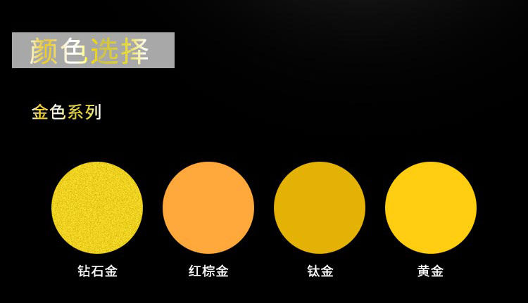 黄金纯度颜色对照图图片