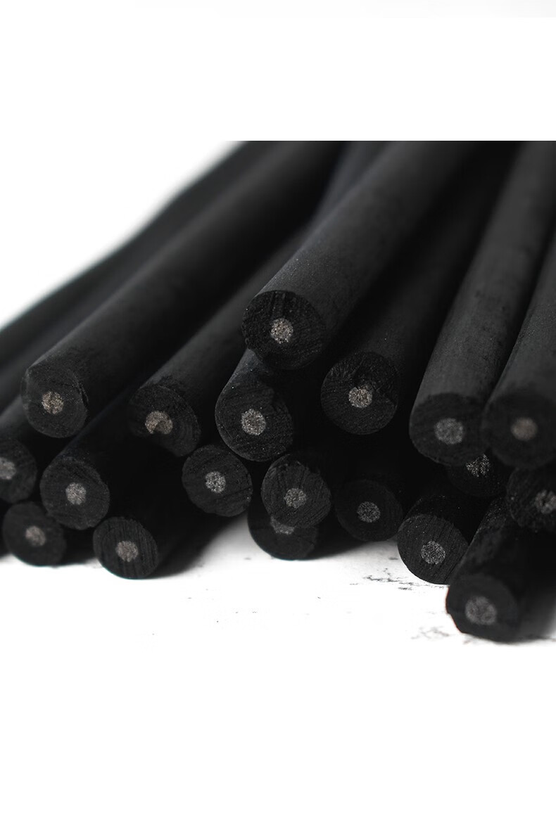 译古 棉柳木炭条国画素描绘画速写木炭笔美术生专用炭精条碳条粗 7332