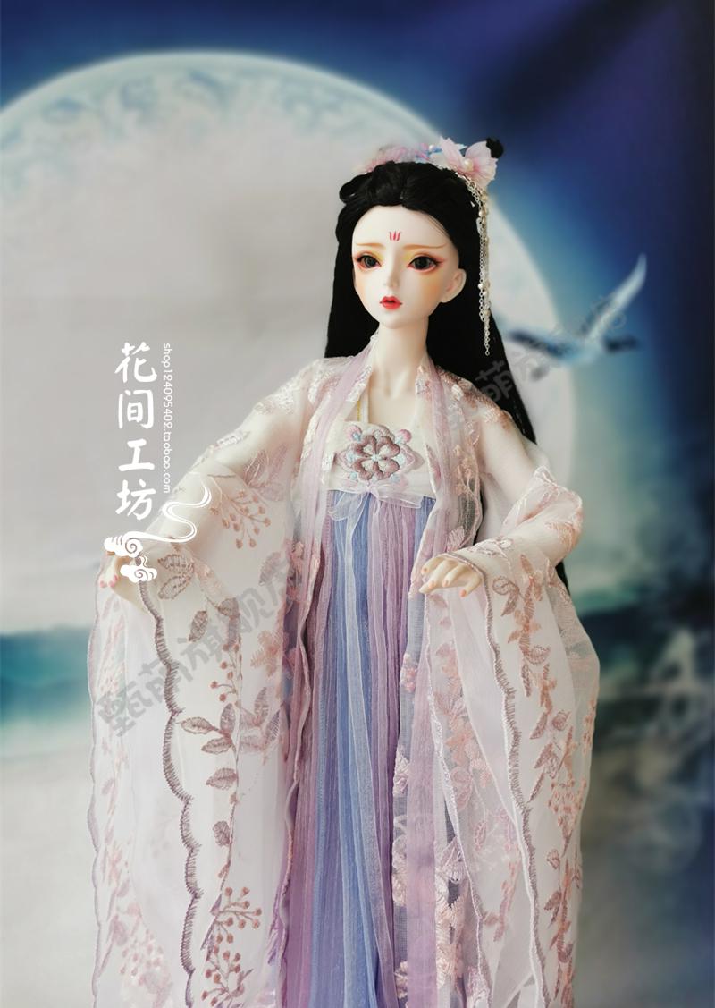 芭比娃娃的汉服60厘米3分娃娃大女古装古风古代仙女衣服仿汉服齐胸