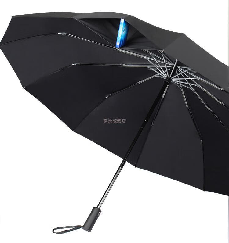 2022新款德国碳纤维雨伞超轻 511碳纤维柄户外自动折叠防风黑胶防晒晴
