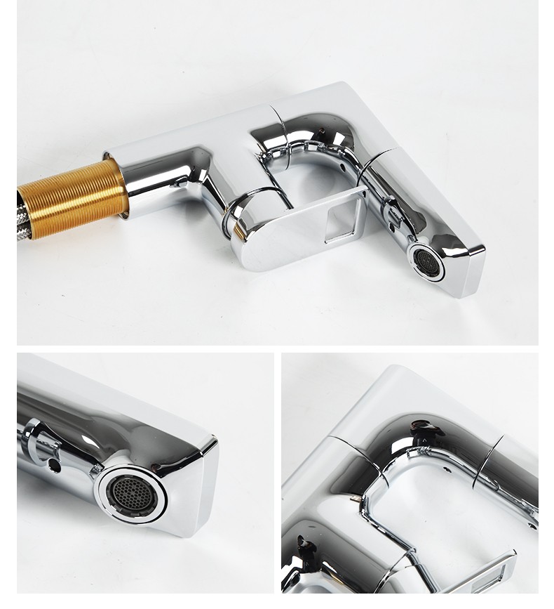 美标卫浴抽拉龙头面盆冷热水龙头卫生间台盆洗脸盆龙头4801抽拉龙头