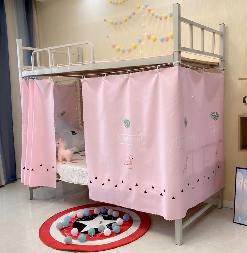 床帘上下床学生宿舍帐篷床围帘寝室上铺神器开学住校用品床上饰品北美