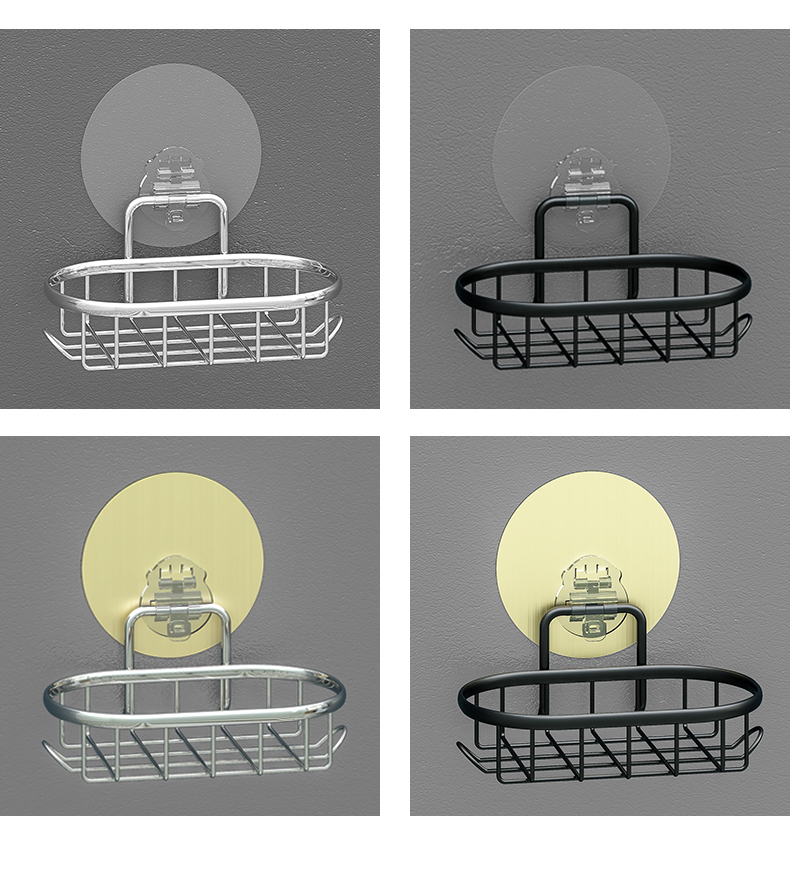 免打孔不锈钢肥皂架卫生间创意粘贴沥水肥皂盒架墙上壁挂式香皂盒 1个