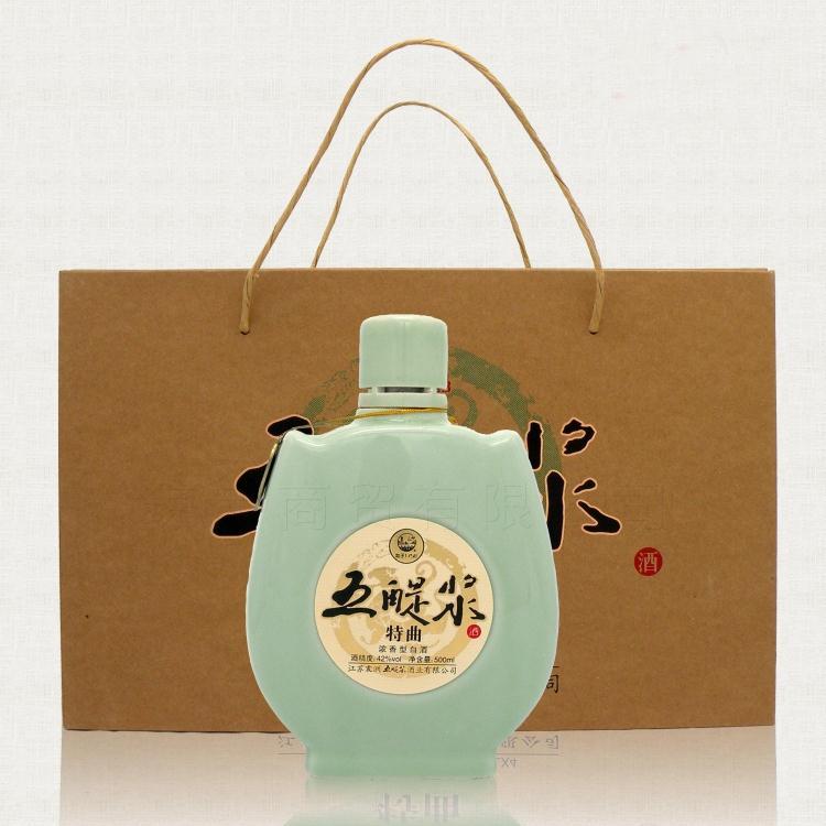 五醍浆酒白酒精品特曲整箱4瓶2017年产盐城滨海八滩特产500ml4瓶