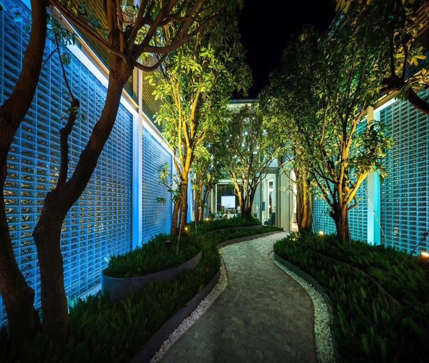 晶华空心玻璃砖超白透明方形隔断墙客厅卧室玄关卫生间酒店售楼处景墙