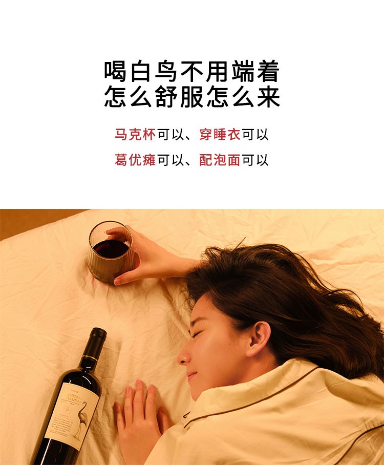 醉鹅娘智利原瓶进口红酒如饴火烈鸟红鸟白鸟系列干红葡萄酒晚安酒干红