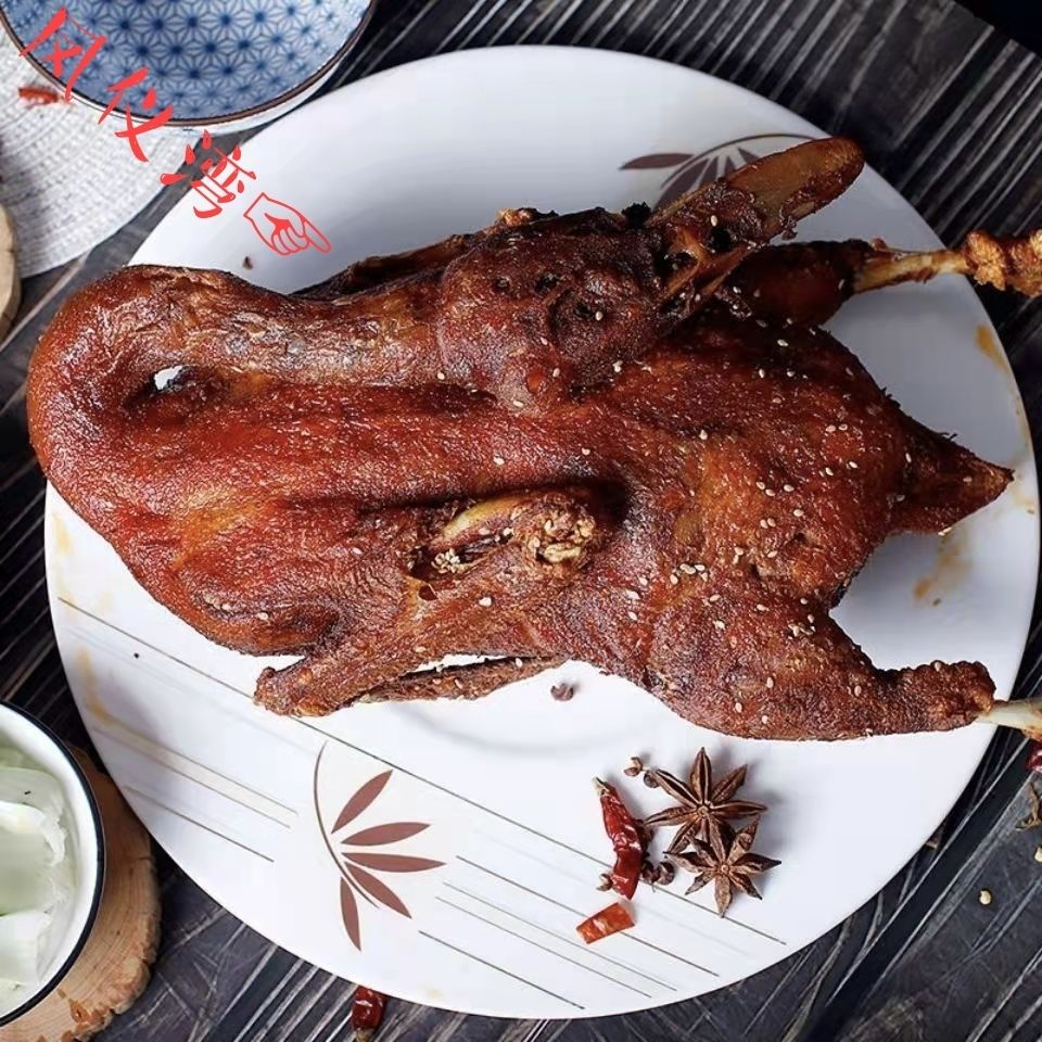 四川南充特产 杨鸭子绸都麻辣香酥骨脆鸭 现做现发 香辣味500g【图片