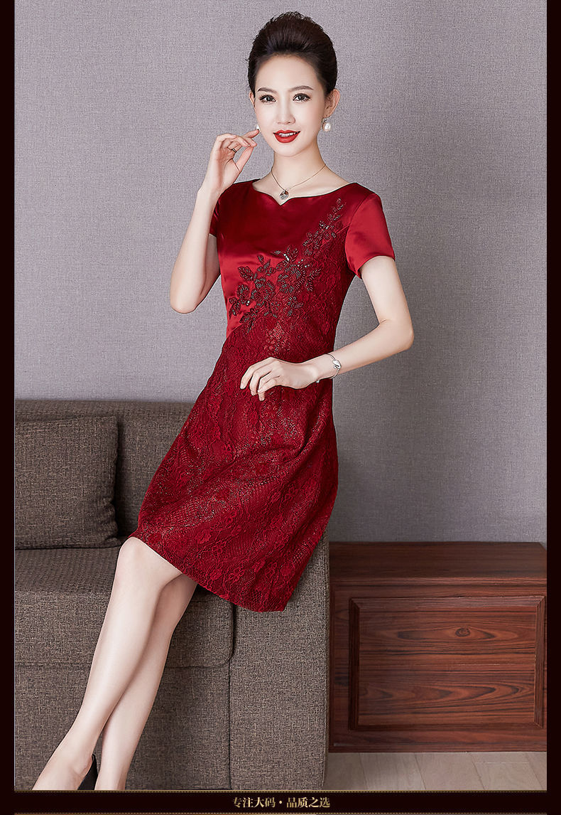 妈妈婚礼服时尚年轻婚礼妈妈装高档礼服婚礼婆婆装高贵喜妈妈婚宴礼服