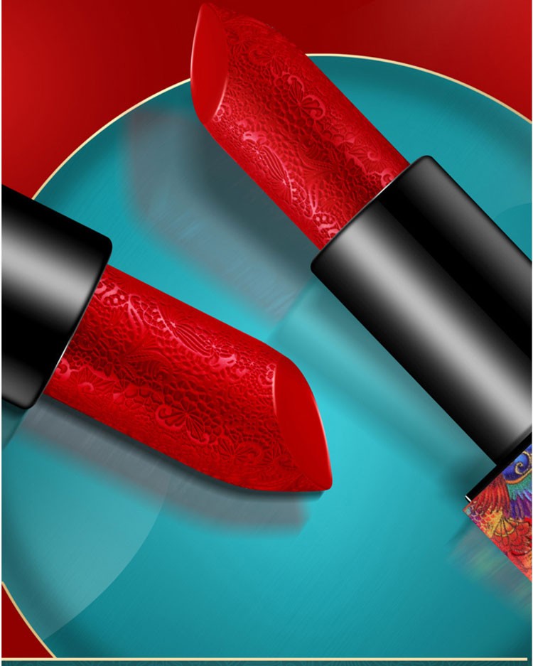 bazaar red芭莎红口红十支套盒装限量款浮雕眼影盘口红礼盒时尚芭莎红