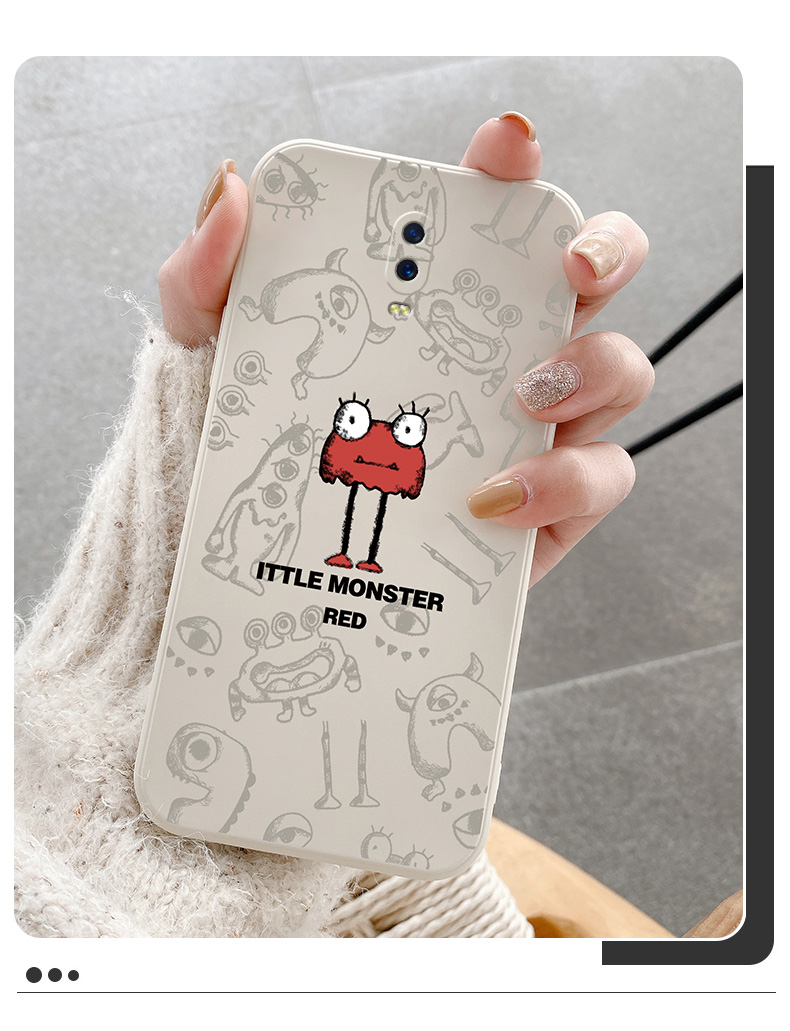 慕卉小怪兽oppor17手机壳新款oppor15标准版软壳女oppo液态硅胶r15