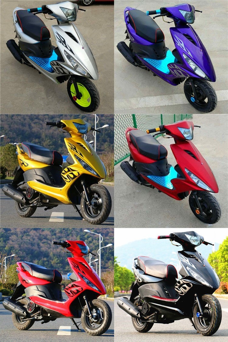 『精品推荐』鬼火 白幽灵白幽灵改装鬼火摩托车整车125cc踏板燃油助力
