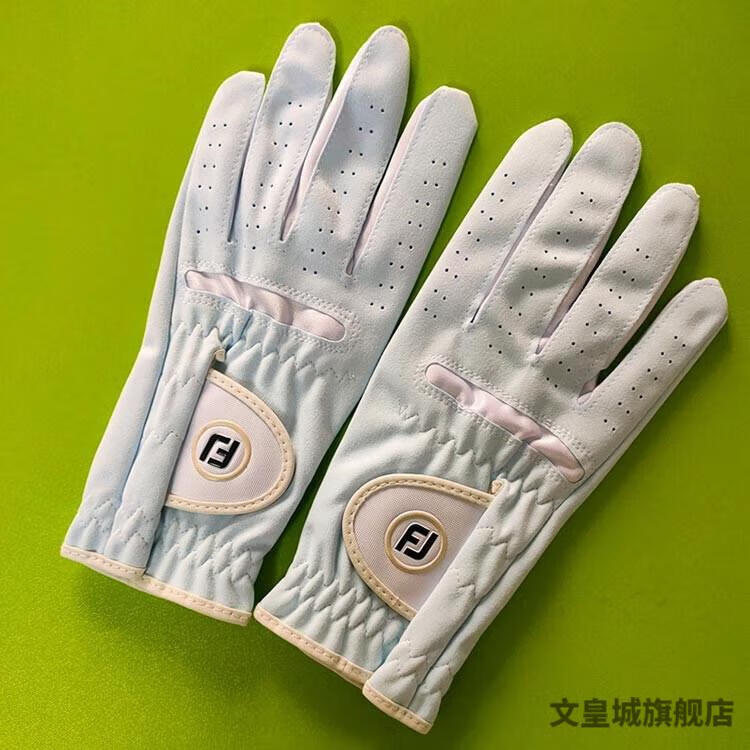 fj超纤布高尔夫手套女双手舒适防磨户外打球骑行装备手指套 glove