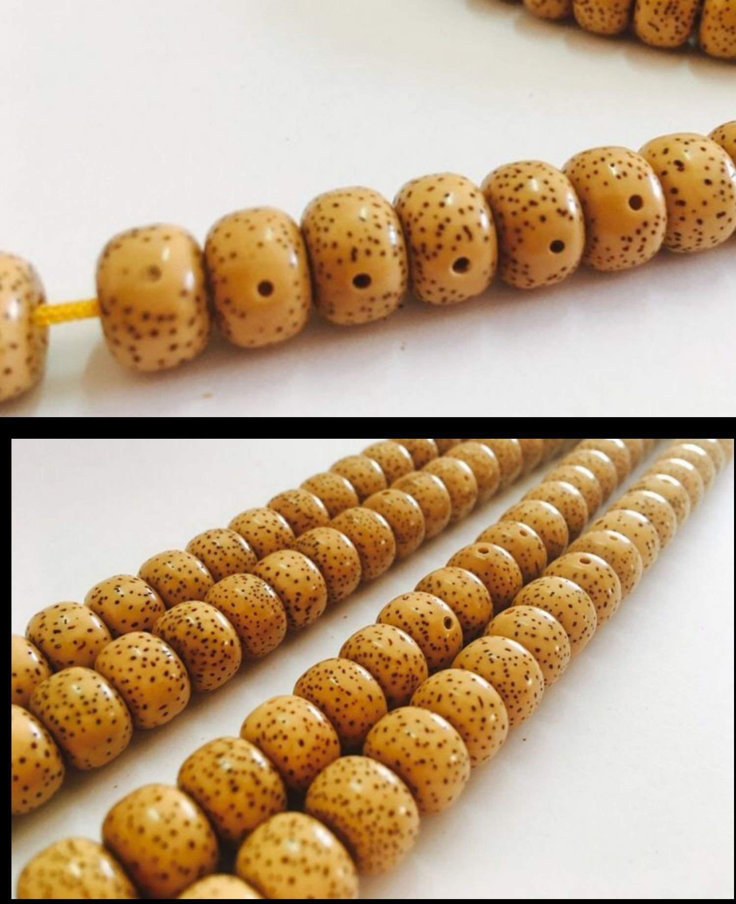 默奢 海南原生态十年陈籽手串 收藏级星月菩提子108颗 正月老料 手链