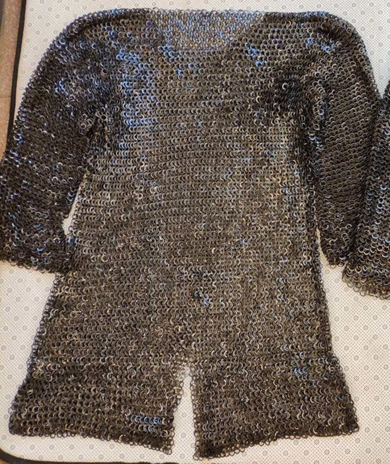 (现货速发)--中世纪欧洲盔甲铆接锁子甲长袖长摆链甲锁甲真人可穿