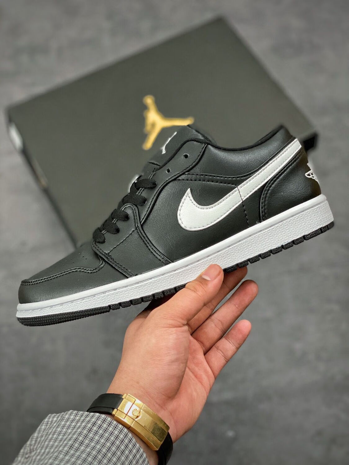 nike耐克aj1 黑白小熊猫莆田复古休闲鞋百搭款篮球鞋 aj1_low
