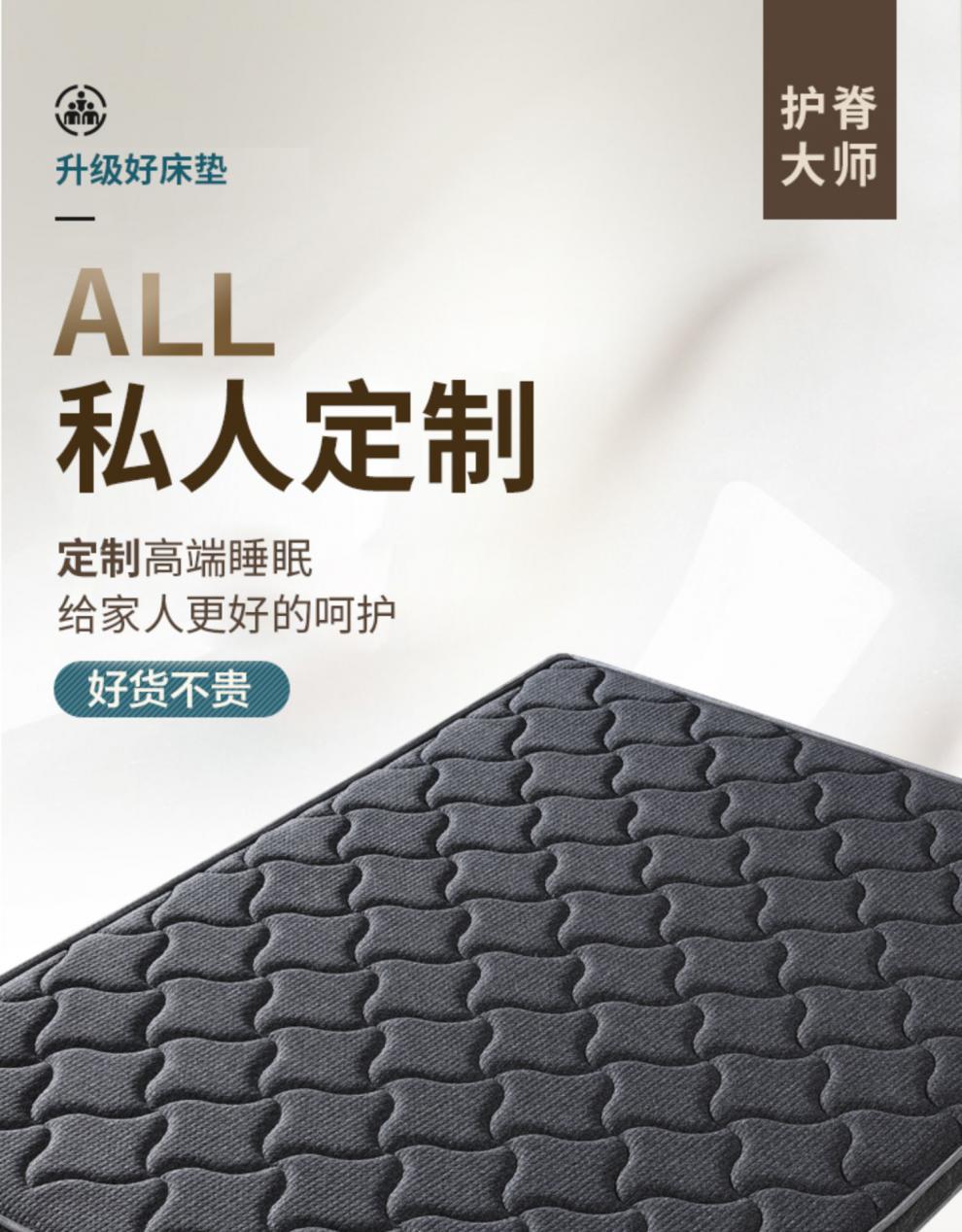 能见度 榻榻米垫子椰棕床垫耐脏踏踏米卧室轻奢订做定制尺寸家用塌塌 7厘米/面料+3E椰棕+乳胶/平方