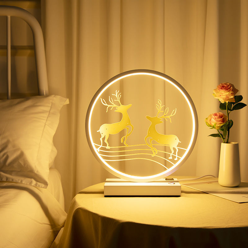 卧室台灯床头灯小夜灯氛围灯家用 台灯卧室房间客厅家用床头灯简约