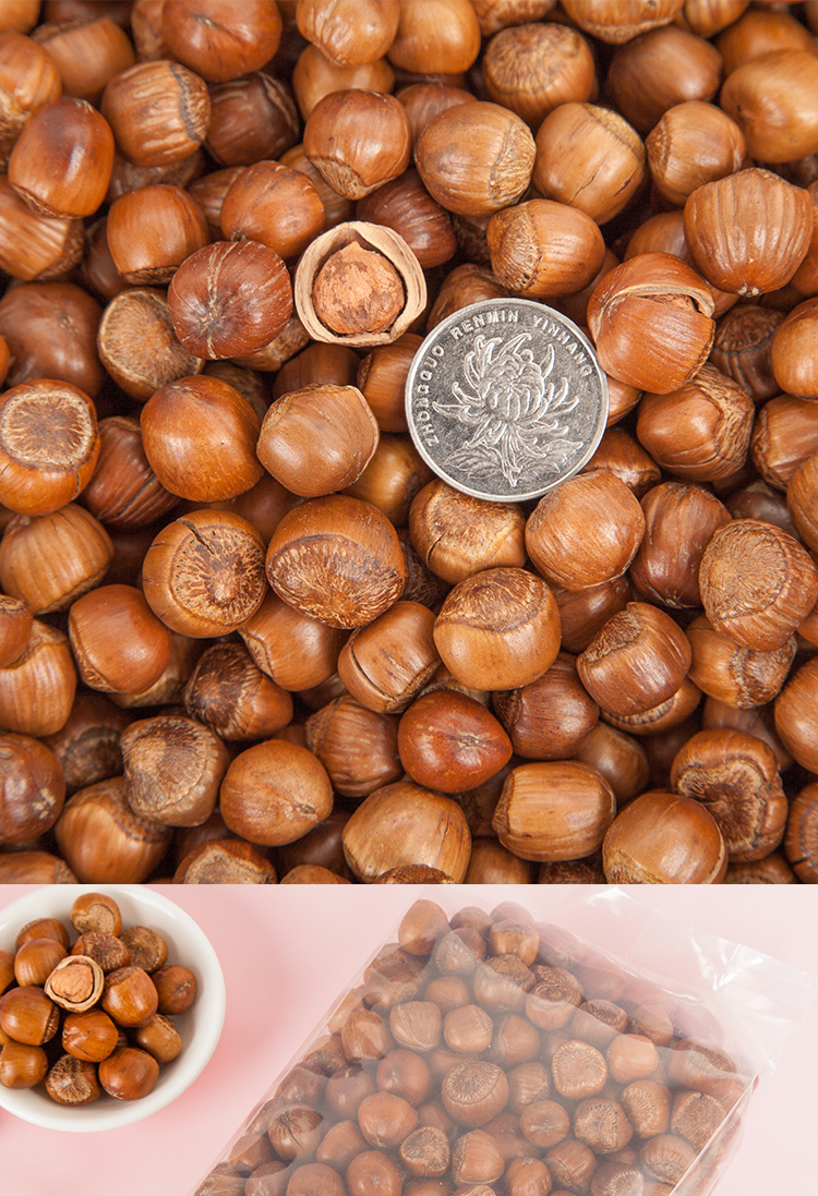 溪味道东北野生山榛子坚果500g2021年新鲜铁岭生榛子水漏手拍炒熟笨炒