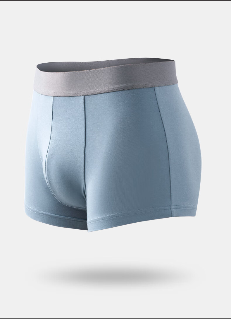 春织男士内裤男中老年人莫代尔透气四角裤大码男人爸爸平角短裤头夏季