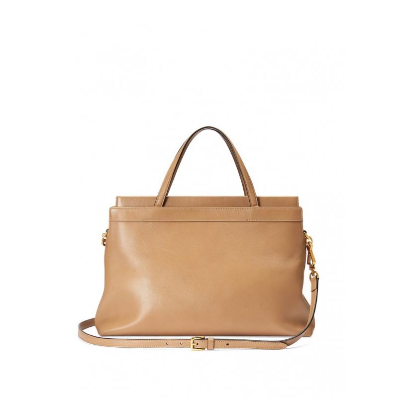 古驰gucci手提包女士奢侈品interlocking g 中号手提包 大地色 通用