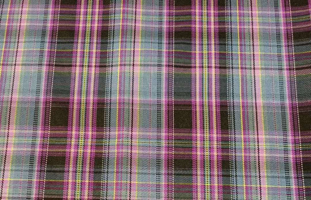 jk布料格裙布料jk制服百褶裙格子面料英伦风涤纶校服面料 咩啊/半米