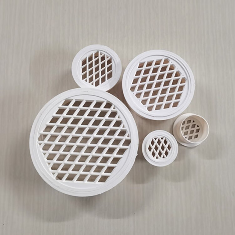 方形简易内插pvc地漏110管塑料盖子圆形水槽阳台落水管帽直排过滤 110
