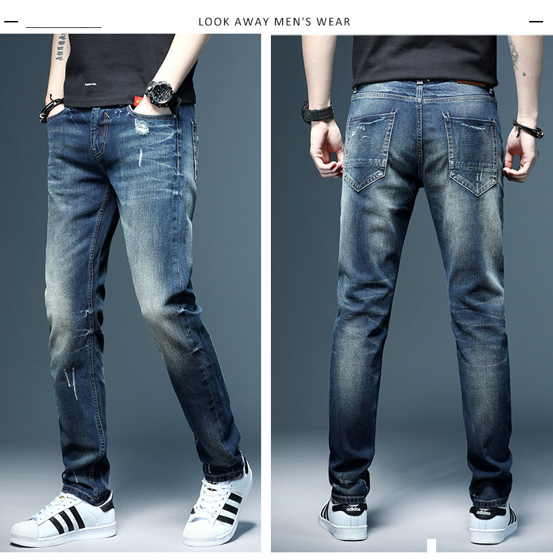 9696【春季新品】小魔怪牛仔g5g6小魔鱼2020秋冬款弹力复古耐磨