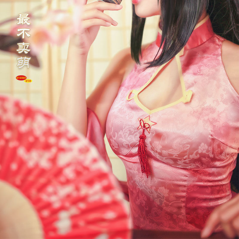 凹凸世界cosplay凯莉安莉洁cos同人旗袍cos服cosply服装女天蓝色