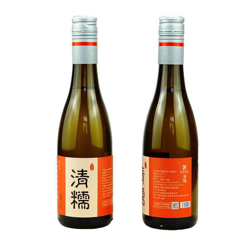 窑尚清糯米酒江西米酒国产米酒清酒12度半甜型低度酒350ml6瓶整箱装