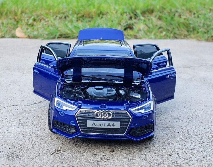 1:32奥迪a8l仿真合金汽车模型金属车模型声光回力玩具车摆件2022 奥迪