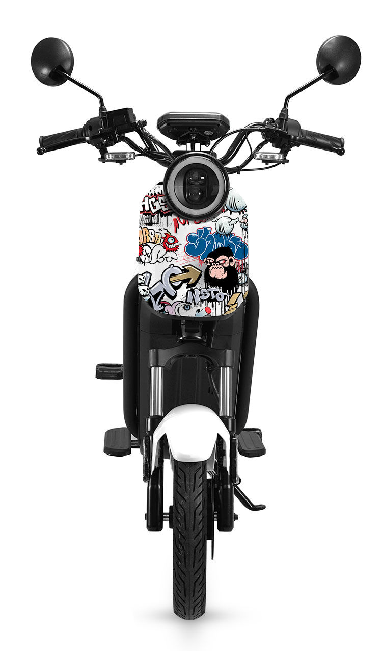 适用于小牛电动车贴纸u1s u 车身贴膜花防水个性创意遮划痕潮牌装饰