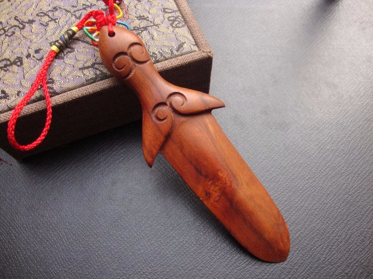 雷击木雷劈桃木剑 6厘米左右蝴蝶结绳【图片 价格 品牌 报价】-京东