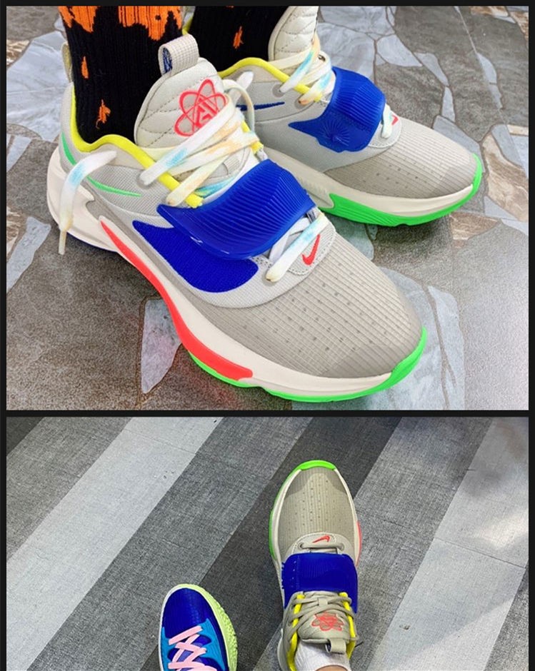 纯原品质字母哥三代篮球鞋zoomfreak3ep湖水蓝黑紫黑白绿男女实战运动