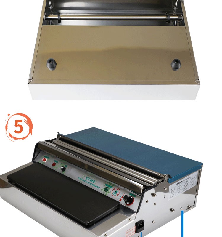 机商用包装机超市蔬菜水果全自动封口机封膜切割机器塑料托盘封膜机