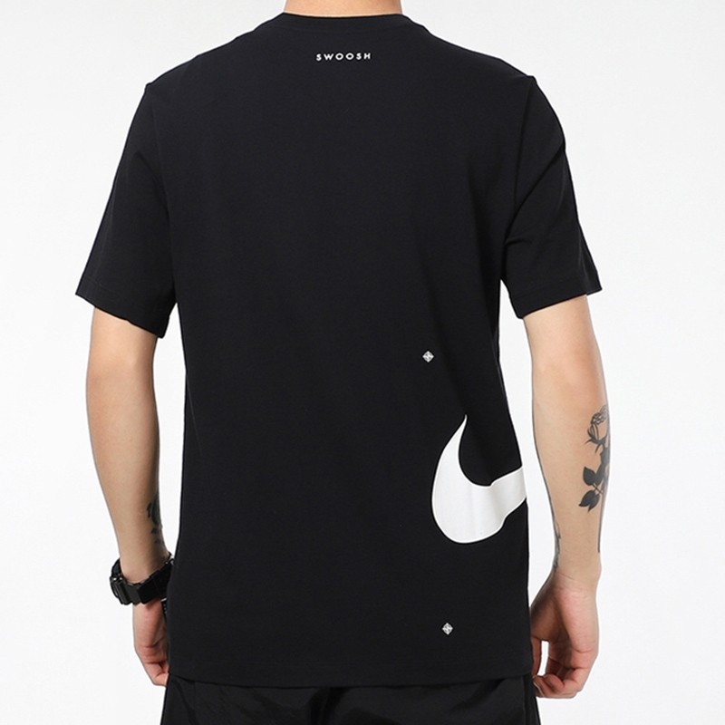 nike耐克t恤男装夏季新款swoosh双勾训练运动休闲透气舒适圆领短袖db