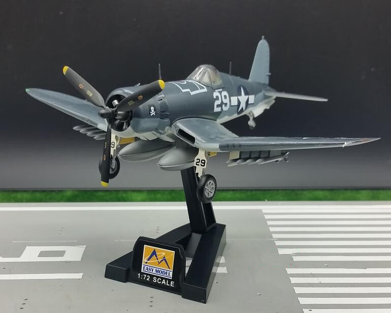 俯衝轟炸機二戰戰鬥機成品模型1:72 二戰美軍海盜f4u戰鬥機模型成品