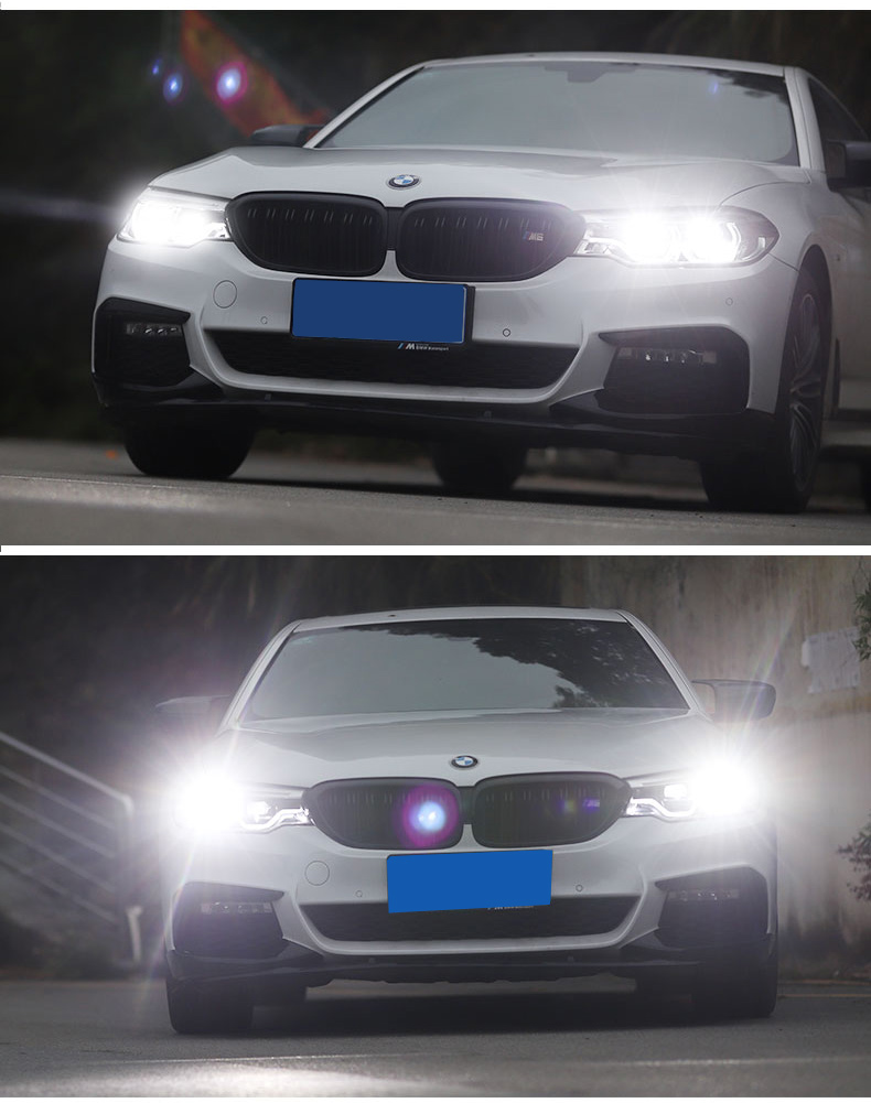 1820款宝马新5系525li530li大灯总成改装随动led原厂激光勺子灯1820款