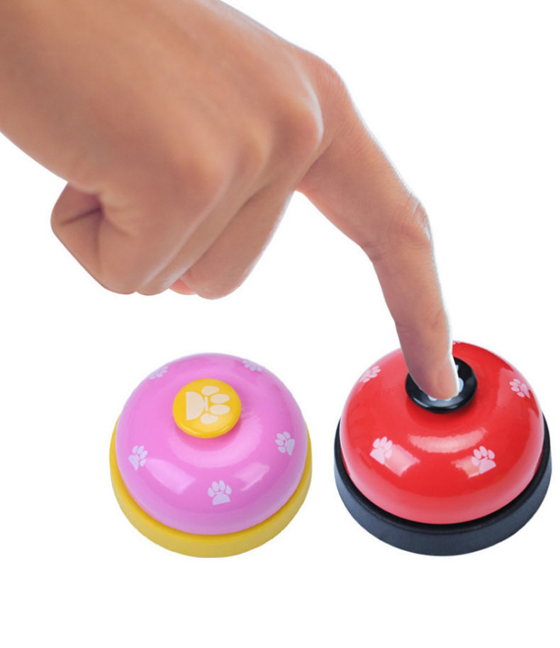 狗狗按铃器喂食器猫咪泰迪训练器叫餐铃点餐铃铛宠物按铃小狗玩具蓝色