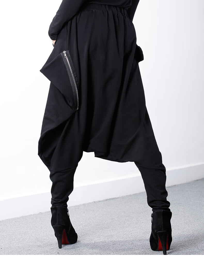 【八折】吊裆裤女女潮哈伦裤大档裤春夏宽松低档小脚个女士休闲裤