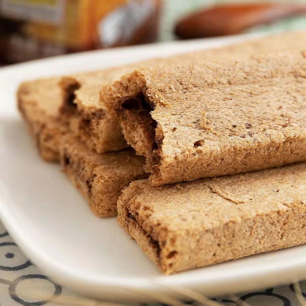 g*1盒 巧克力味牛奶味香脆威化饼休闲小零食 纤麦饼干【两口味混合】