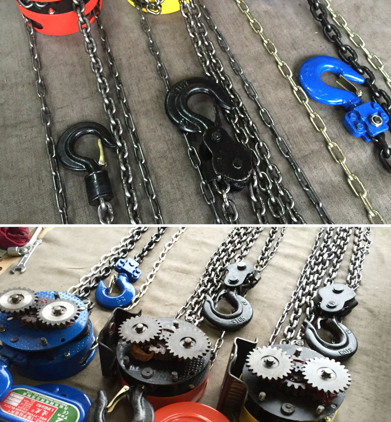 手拉葫芦链条起重倒链手动吊葫芦斤不落导链环链1235t吨3米6米重型防