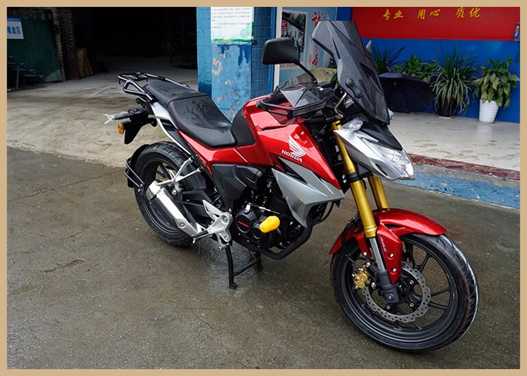 适用于本田190tr尾箱cb190r暴风眼cbf190tr改装后靠背护杠后货架尾箱