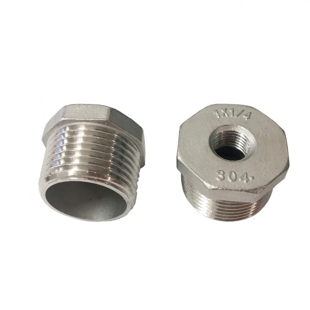 304不锈钢补芯变径接头外大内小内外丝变径直接家用6分变4分配件 dn32