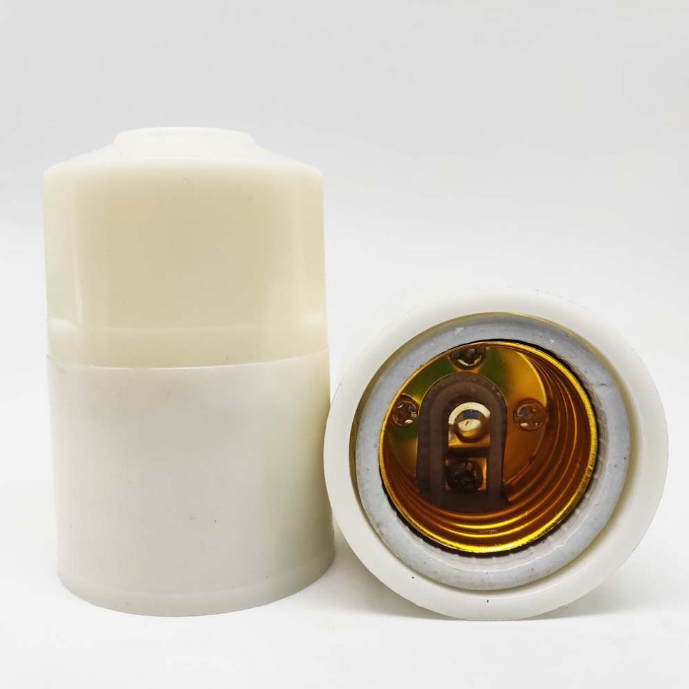 陶瓷防水灯头灯座e27螺口家用灯口户外防水防爆耐高温养殖场灯头 可接