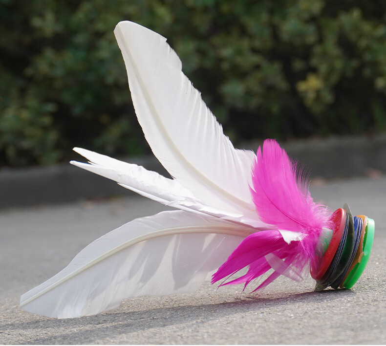 尼奥奈格 耐踢大白毽子比赛专用毽球幼儿园键子小学生大人儿童健子